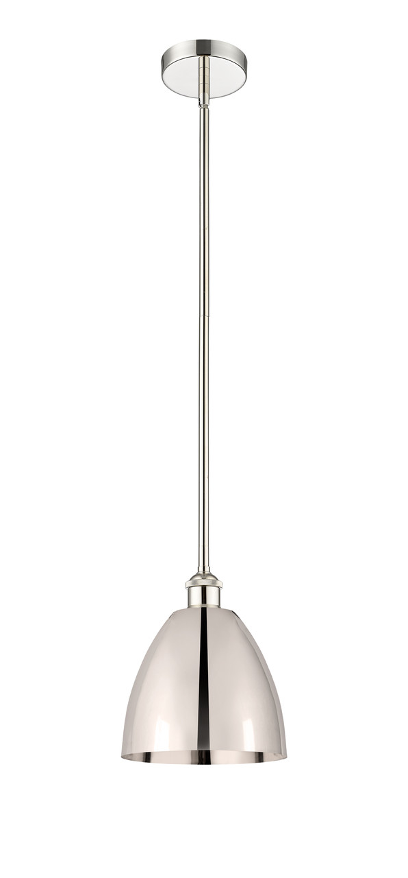 INNOVATIONS 616-1S-PN-MBD-9-PN Edison Dome 1 Light 9 inch Mini Pendant Polished Nickel