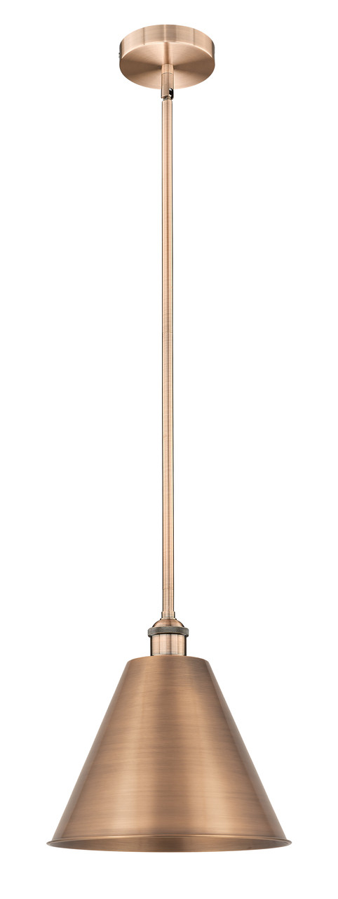 INNOVATIONS 616-1S-AC-MBC-12-AC Edison Cone 1 Light 12 inch Mini Pendant Antique Copper