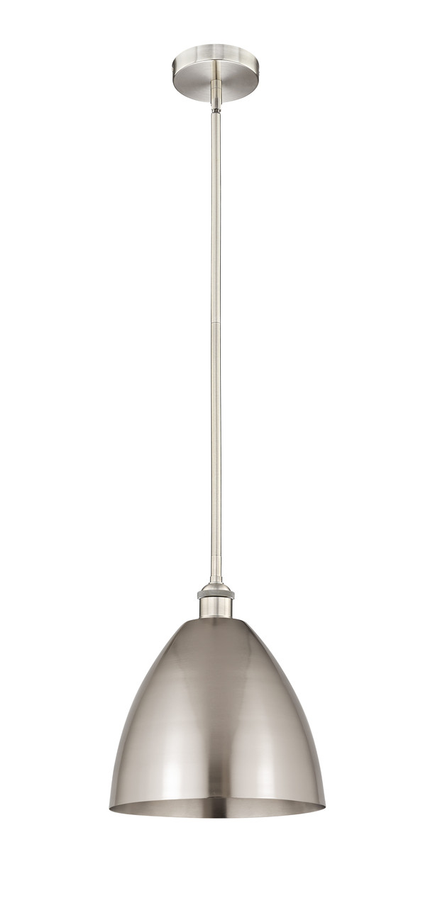 INNOVATIONS 616-1S-SN-MBD-12-SN Edison Dome 1 Light 12 inch Mini Pendant Brushed Satin Nickel