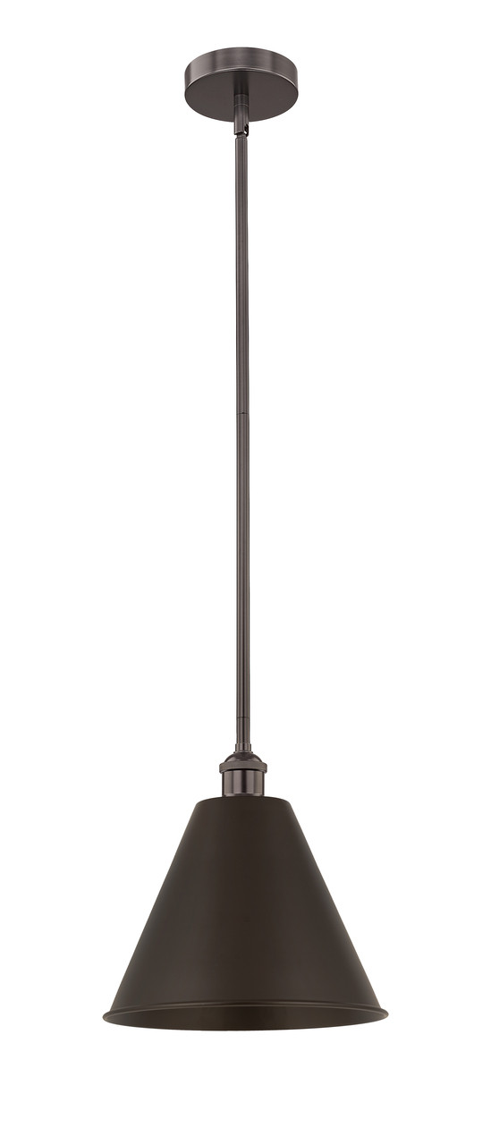 INNOVATIONS 616-1S-OB-MBC-12-OB Edison Cone 1 Light 12 inch Mini Pendant Oil Rubbed Bronze