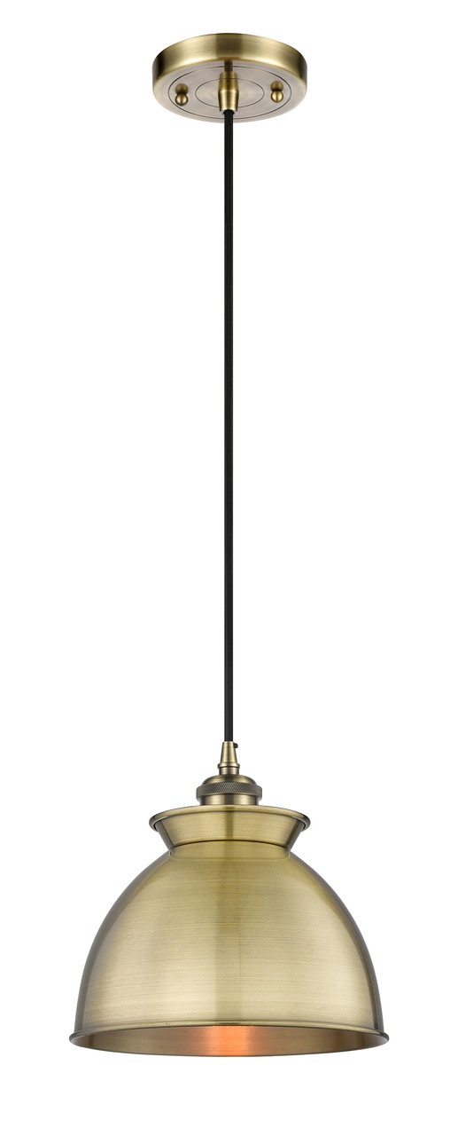 INNOVATIONS 516-1P-AB-M14-AB Adirondack 1 8.125 inch Mini Pendant Antique Brass