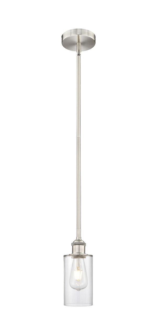 INNOVATIONS 616-1S-SN-G802 Clymer 1 Light 3.875 inch Mini Pendant Brushed Satin Nickel