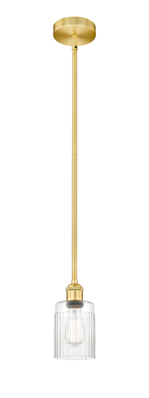 INNOVATIONS 616-1S-SG-G342 Hadley 1 Light 4.5 inch Mini Pendant Satin Gold