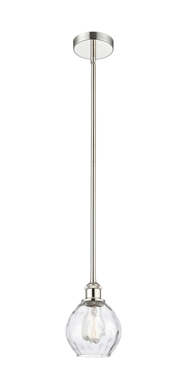 INNOVATIONS 616-1S-PN-G362 Waverly 1 Light 6 inch Mini Pendant Polished Nickel