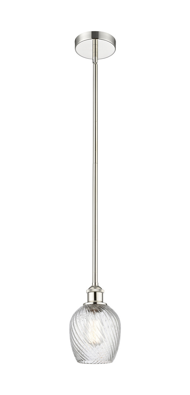 INNOVATIONS 616-1S-PN-G292 Salina 1 Light 5 inch Mini Pendant Polished Nickel