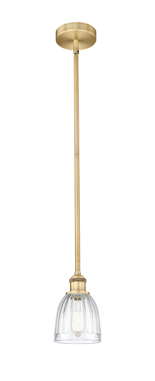 INNOVATIONS 616-1S-BB-G442 Brookfield 1 Light 5.75 inch Mini Pendant Brushed Brass INNOVATIONS 616-1S-BB-G442 Brookfield 1 Light 5.75 inch Mini Pendant Brushed Brass
