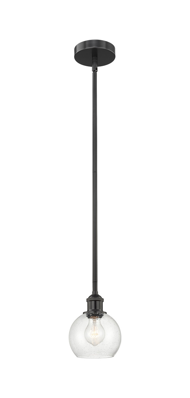 INNOVATIONS 616-1S-BK-G124-6 Athens 1 Light 6 inch Mini Pendant Matte Black