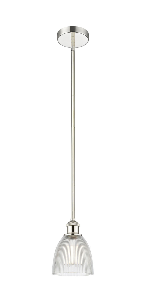 INNOVATIONS 616-1S-PN-G382 Castile 1 Light 6 inch Mini Pendant Polished Nickel