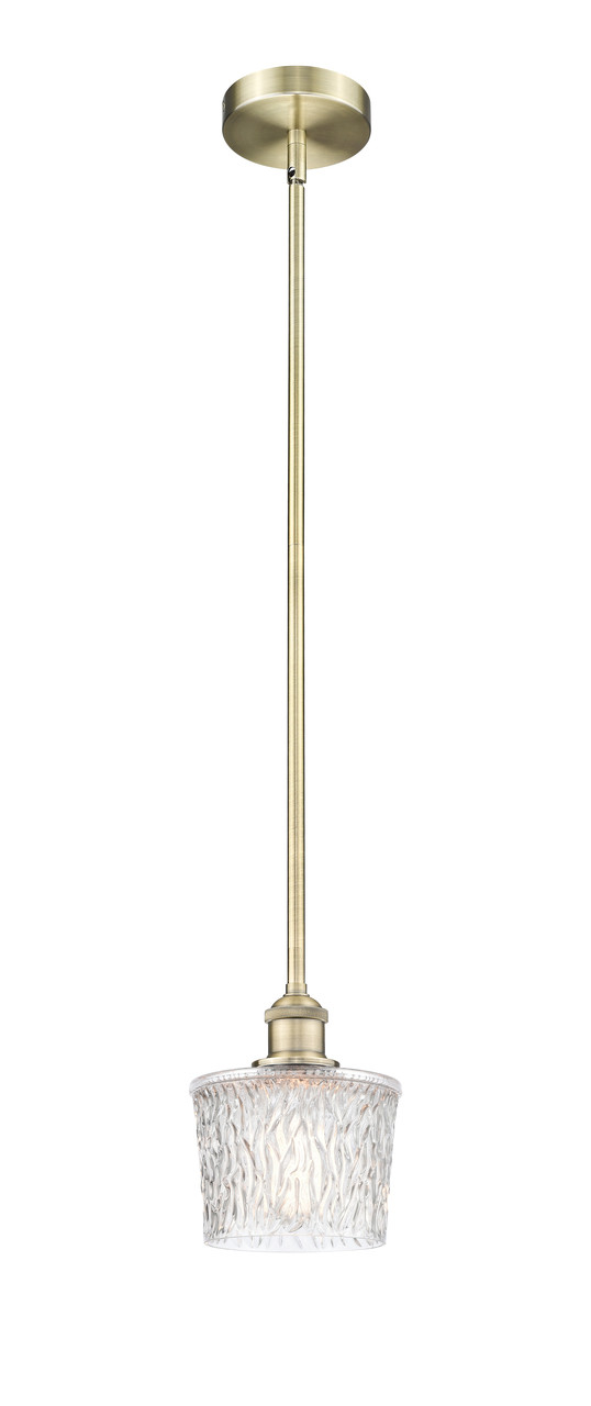 INNOVATIONS 616-1S-AB-G402 Niagra 1 Light 6.5 inch Mini Pendant Antique Brass