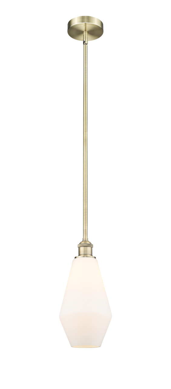 INNOVATIONS 616-1S-AB-G651-7 Cindyrella 1 Light 7 inch Mini Pendant Antique Brass