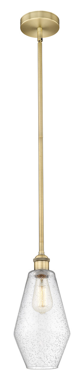 INNOVATIONS 616-1S-BB-G654-7 Cindyrella 1 Light 7 inch Mini Pendant Brushed Brass