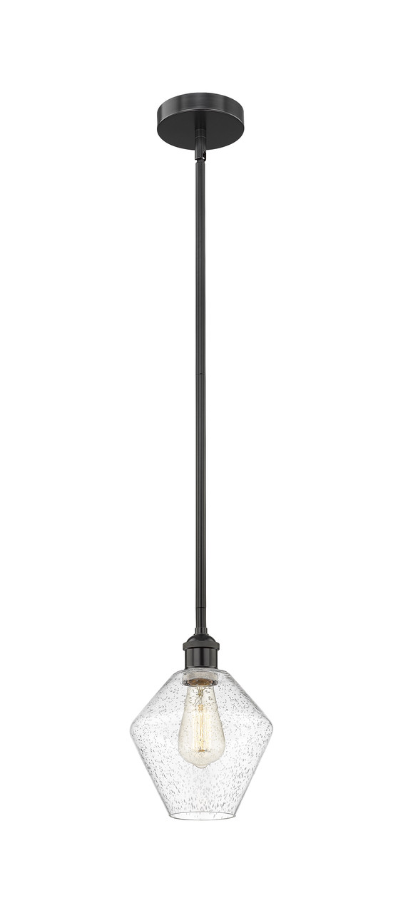 INNOVATIONS 616-1S-BK-G654-8 Cindyrella 1 Light 8 inch Mini Pendant Matte Black