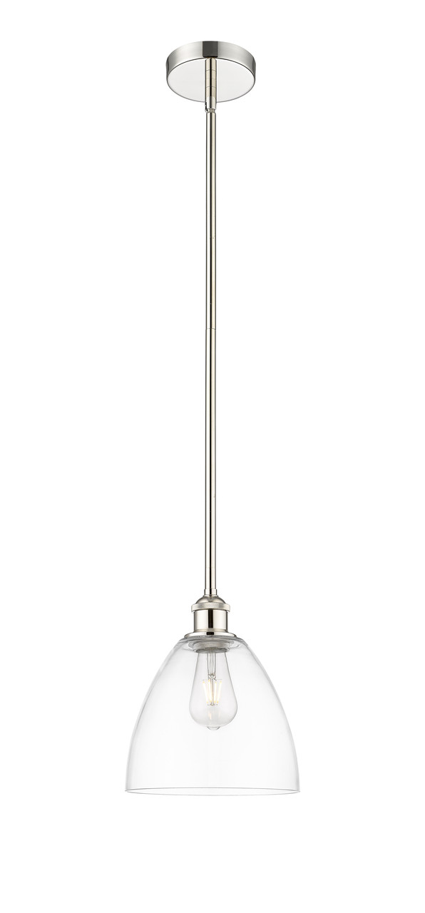 INNOVATIONS 616-1S-PN-GBD-92 Edison Dome 1 Light 9 inch Mini Pendant Polished Nickel