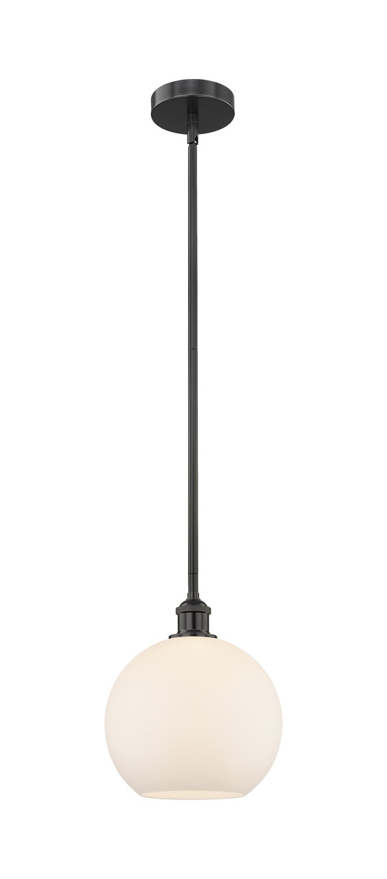 INNOVATIONS 616-1S-BK-G121-10 Athens 1 Light 10 inch Mini Pendant Matte Black