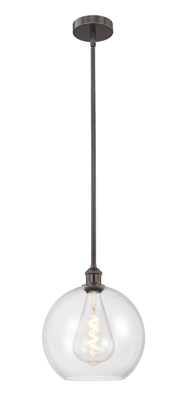 INNOVATIONS 616-1S-OB-G122-12 Athens 1 Light 11.75 inch Mini Pendant Oil Rubbed Bronze