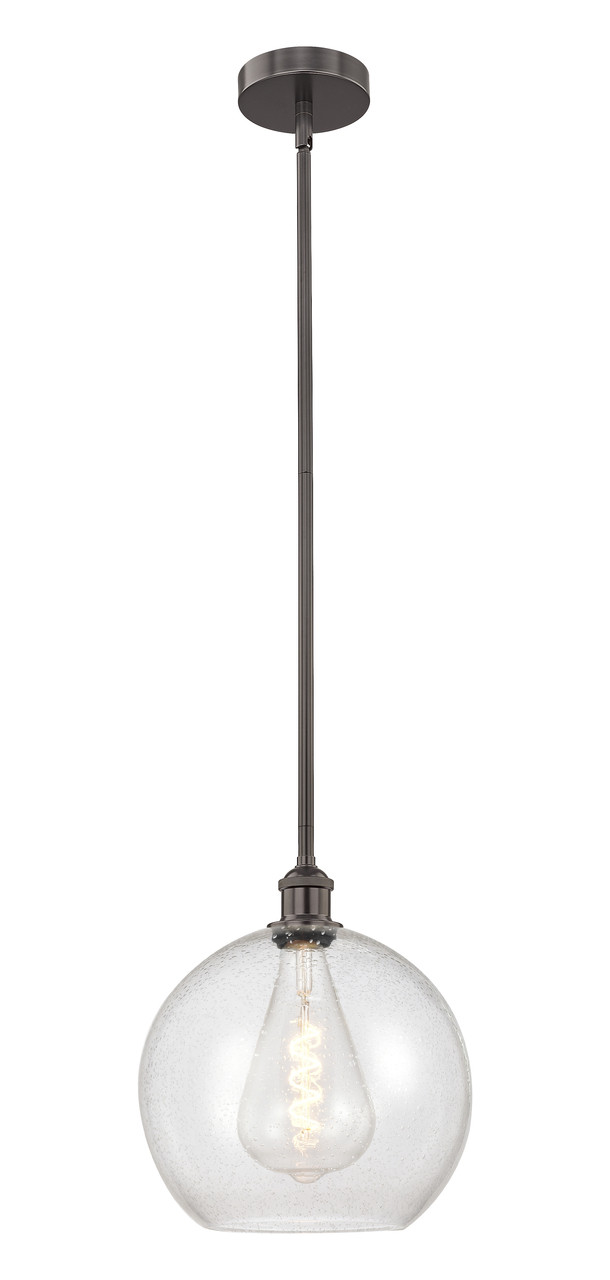 INNOVATIONS 616-1S-OB-G124-12 Athens 1 Light 11.75 inch Mini Pendant Oil Rubbed Bronze