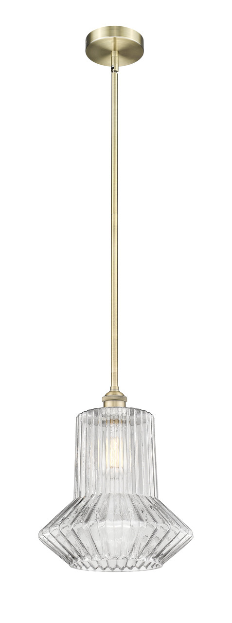 INNOVATIONS 616-1S-AB-G212 Springwater 1 Light 12 inch Mini Pendant Antique Brass