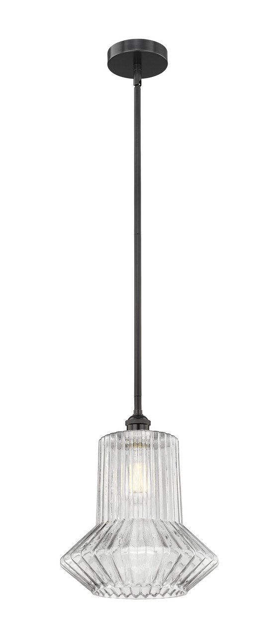 INNOVATIONS 616-1S-BK-G212 Springwater 1 Light 12 inch Mini Pendant Matte Black