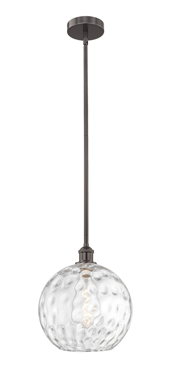 INNOVATIONS 616-1S-OB-G1215-12 Athens Water Glass 1 Light 12 inch Mini Pendant Oil Rubbed Bronze