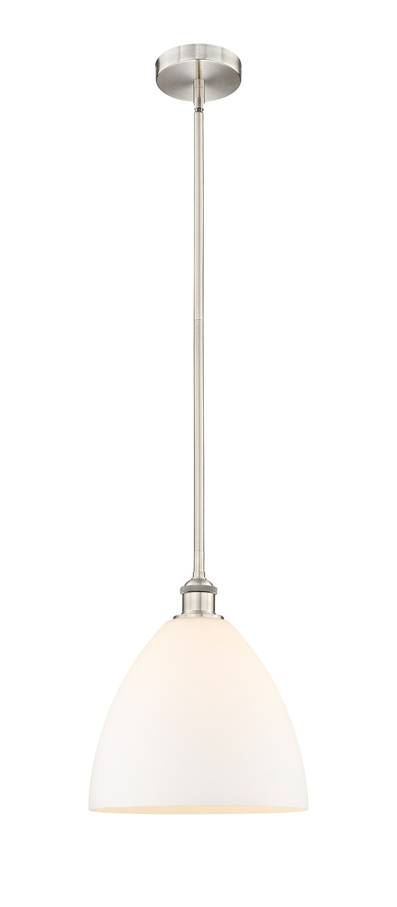 INNOVATIONS 616-1S-SN-GBD-121 Edison Dome 1 Light 12 inch Mini Pendant Brushed Satin Nickel