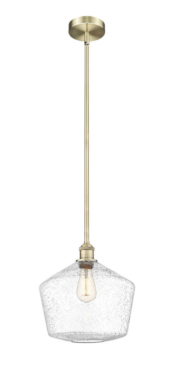 INNOVATIONS 616-1S-AB-G654-12 Cindyrella 1 Light 12 inch Mini Pendant Antique Brass