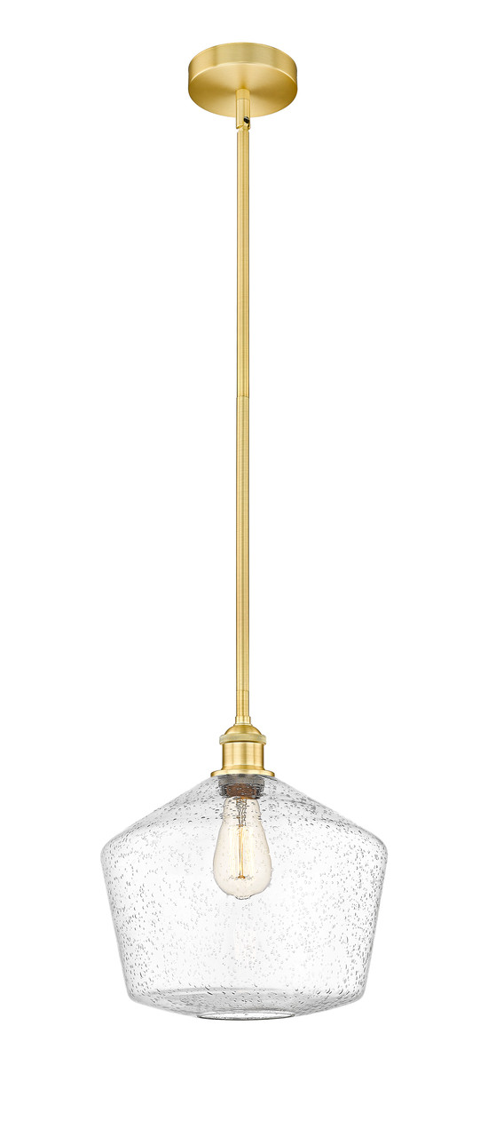INNOVATIONS 616-1S-SG-G654-12 Cindyrella 1 Light 12 inch Mini Pendant Satin Gold
