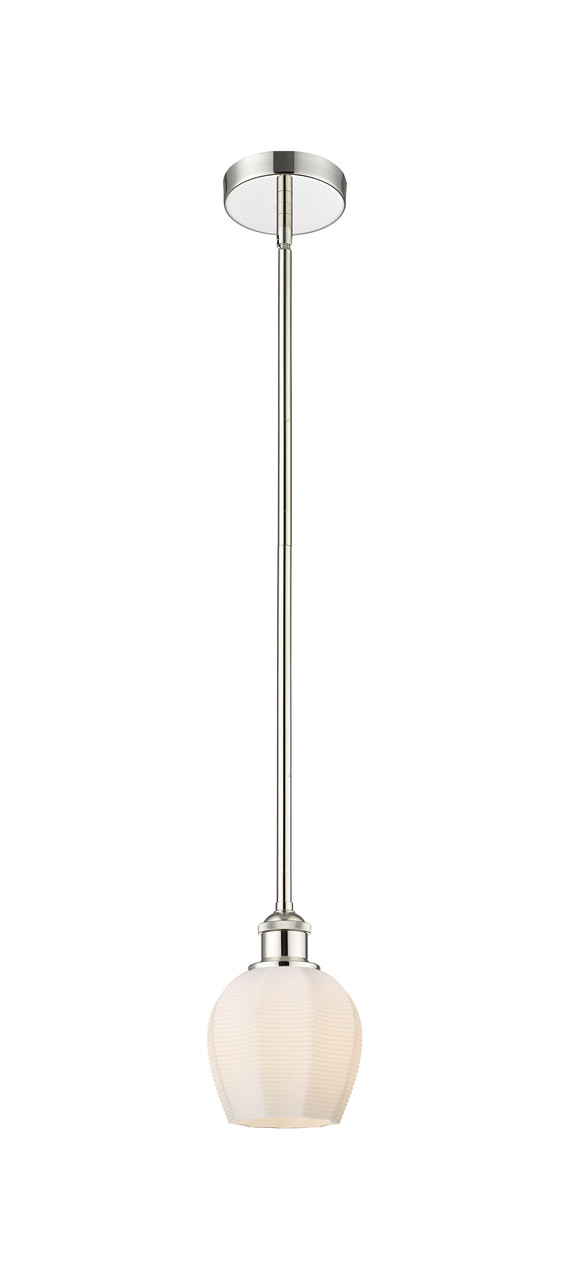 INNOVATIONS 616-1S-PN-G461-6 Norfolk 1 Light 5.75 inch Mini Pendant Polished Nickel