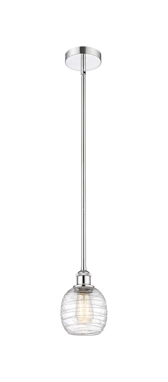 INNOVATIONS 616-1S-PC-G1013 Belfast 1 Light 6 inch Mini Pendant Polished Chrome