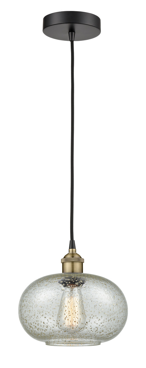 INNOVATIONS 616-1P-BAB-G249 Gorham 1 9.5 inch Mini Pendant Black Antique Brass