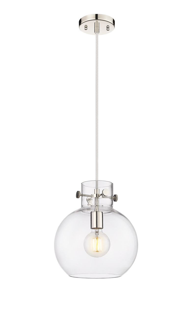 INNOVATIONS 410-1PM-PN-G410-10CL Newton Sphere 1 10 inch Mini Pendant Polished Nickel