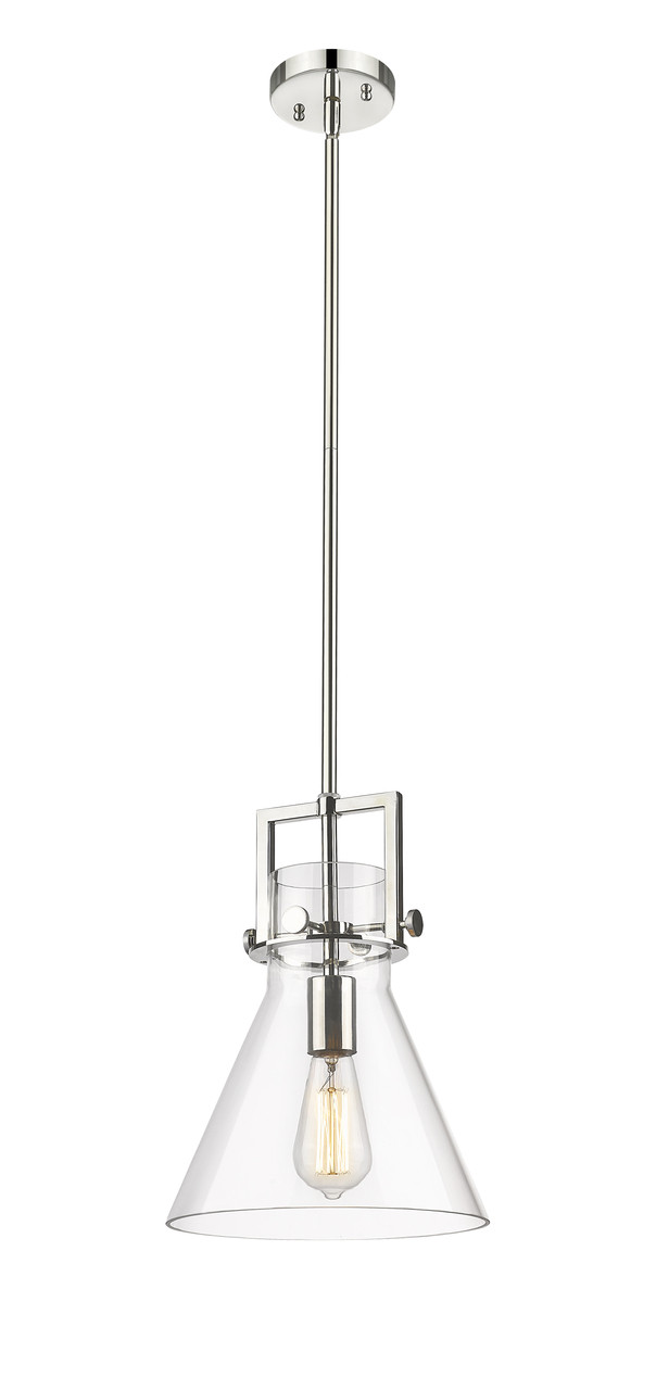 INNOVATIONS 411-1SM-PN-G411-10SDY Newton Cone 1 10 inch Mini Pendant Polished Nickel