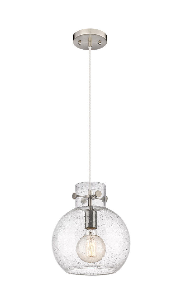 INNOVATIONS 410-1PM-SN-G410-10SDY Newton Sphere 1 10 inch Mini Pendant Brushed Satin Nickel