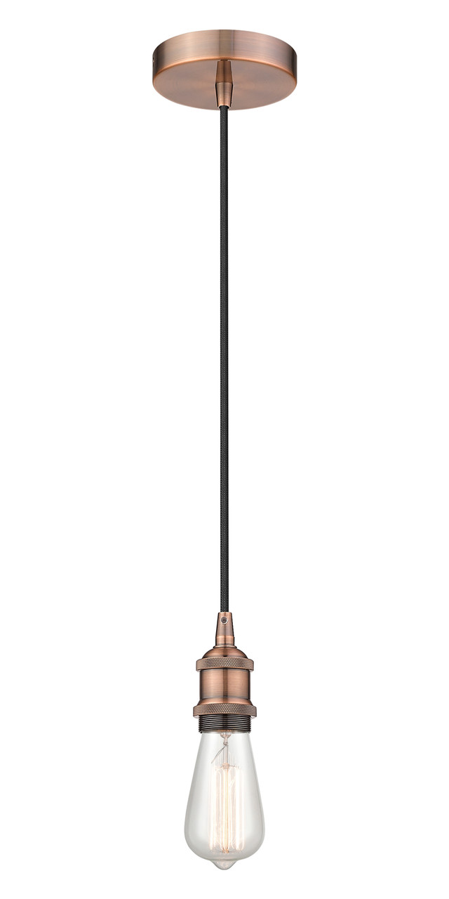 INNOVATIONS 616-1P-AC Edison 1 Light 2.5 inch Mini Pendant Antique Copper