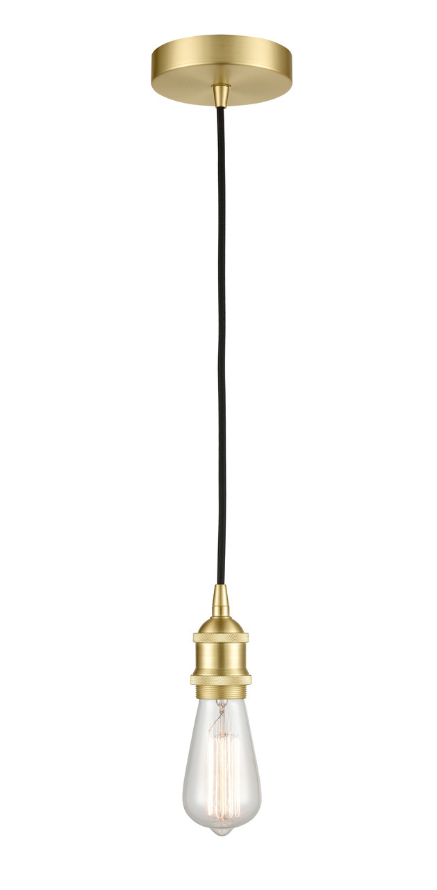 INNOVATIONS 616-1P-SB-LED Edison 1 Light 2.5 inch Mini Pendant Satin Brass