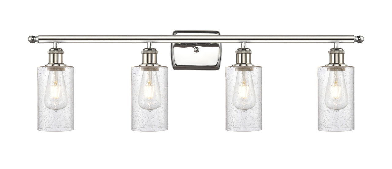 INNOVATIONS 516-4W-PN-G804 Clymer 4 36 inch Bath Vanity Light Polished Nickel