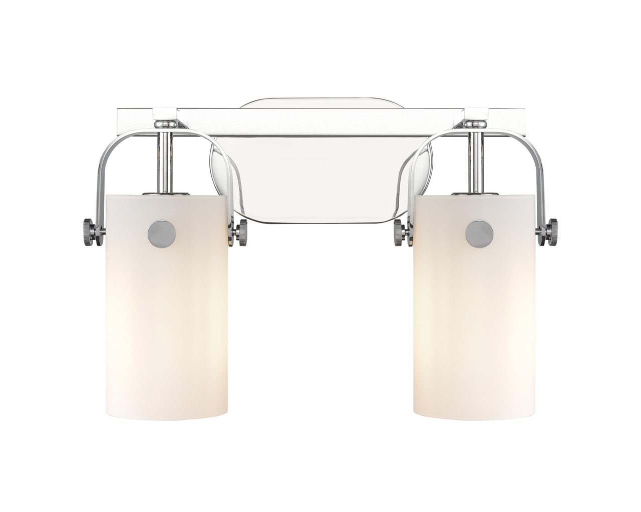 INNOVATIONS 423-2W-PC-G423-7WH Pilaster 2 14.875 inch Bath Vanity Light Polished Nickel