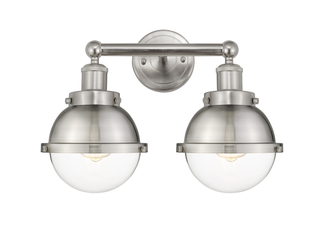 INNOVATIONS 616-2W-SN-HFS-62-SN Hampden 2 Light 17.875 inch Bath Vanity Light Brushed Satin Nickel