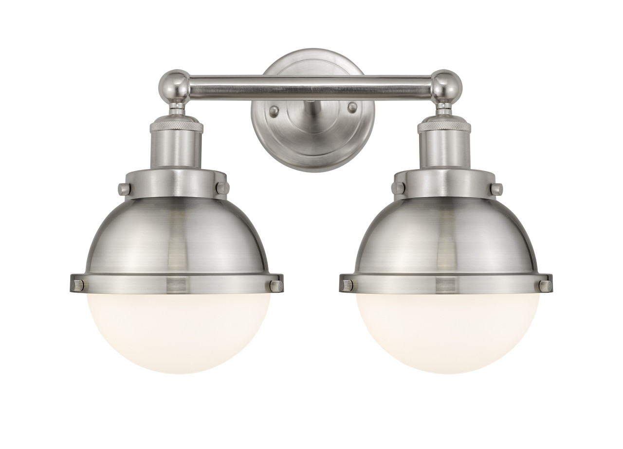 INNOVATIONS 616-2W-SN-HFS-61-SN Hampden 2 Light 17.875 inch Bath Vanity Light Brushed Satin Nickel