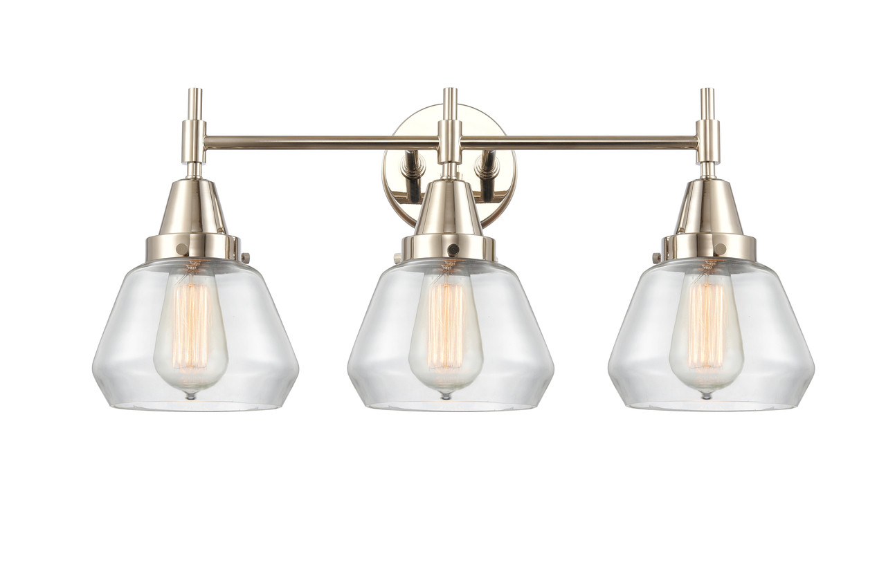 INNOVATIONS 447-3W-PN-G172 Caden 3 Light 25 inch Bath Vanity Light Polished Nickel