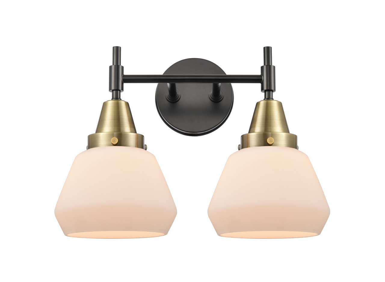 INNOVATIONS 447-2W-BAB-G171 Caden 2 Light 16 inch Bath Vanity Light Black Antique Brass