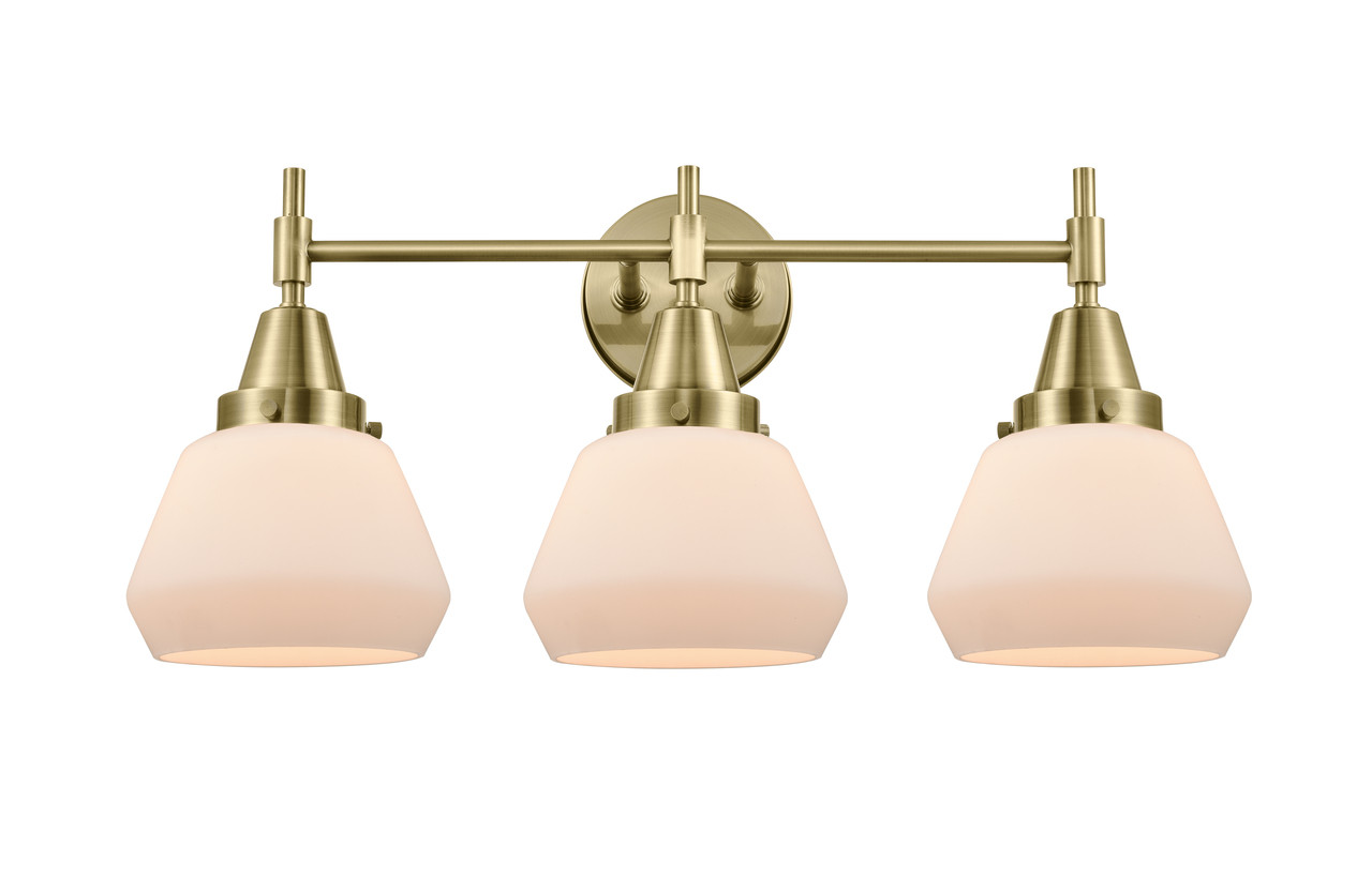 INNOVATIONS 447-3W-AB-G171 Caden 3 Light 25 inch Bath Vanity Light Antique Brass