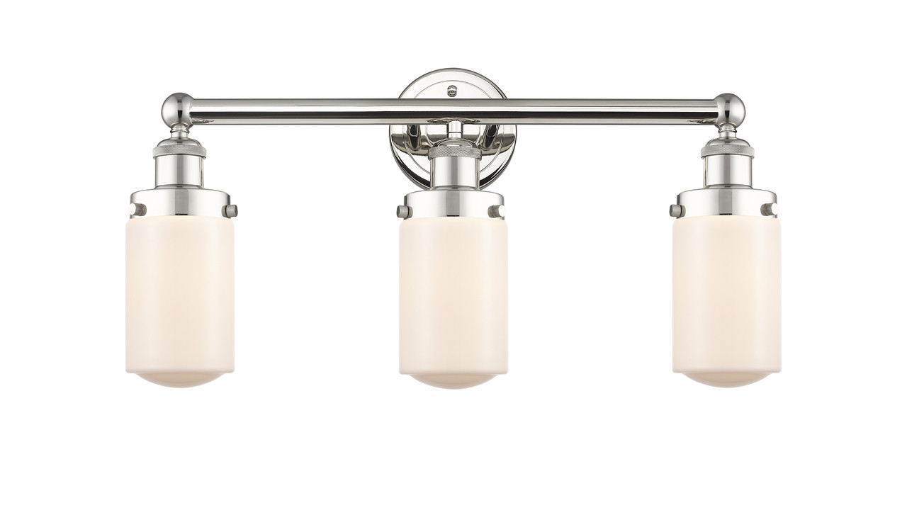 INNOVATIONS 616-3W-PN-G311 Dover 3 24.5 inch Bath Vanity Light Polished Nickel