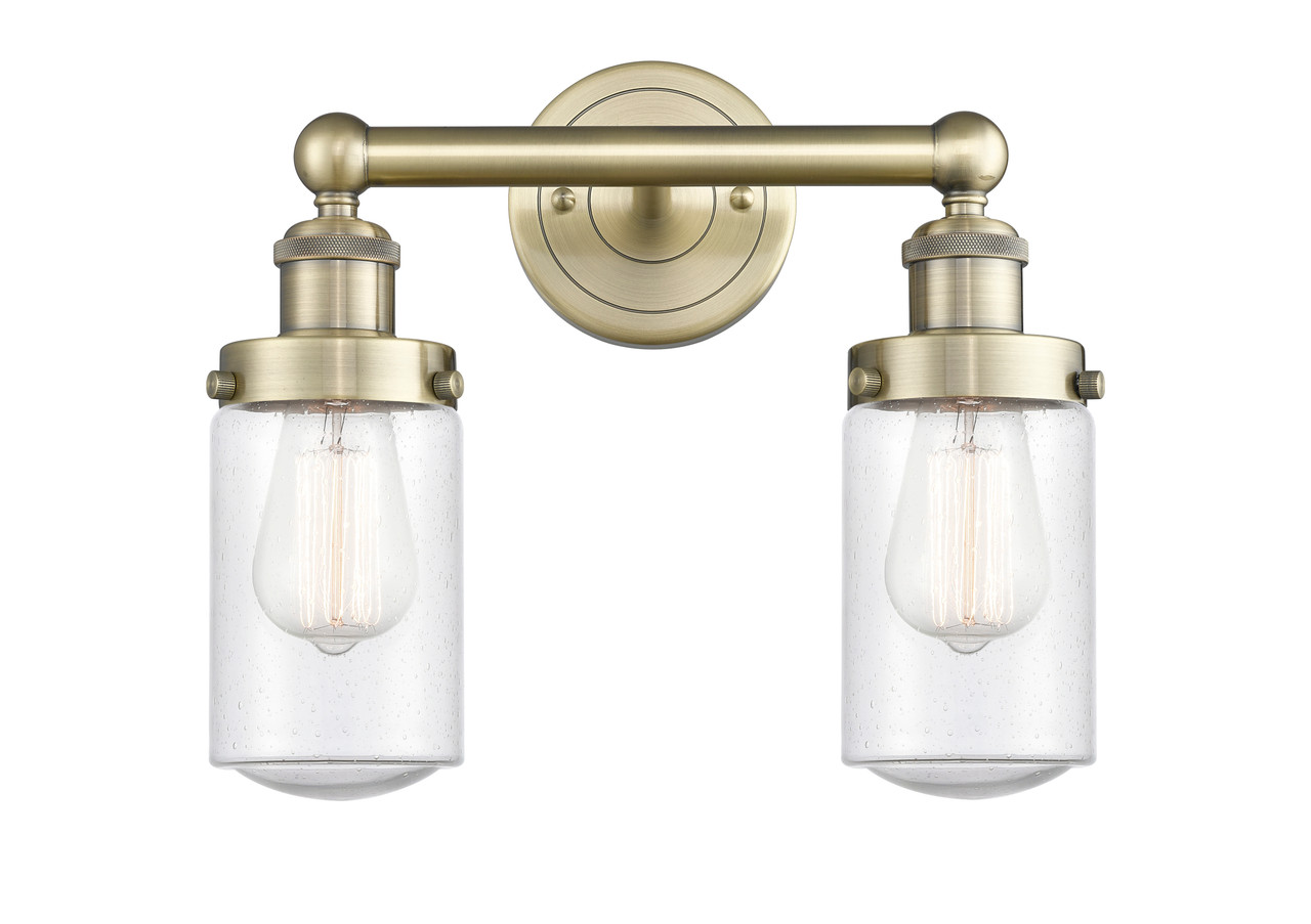 INNOVATIONS 616-2W-AB-G314 Dover 2 15.5 inch Bath Vanity Light Antique Brass