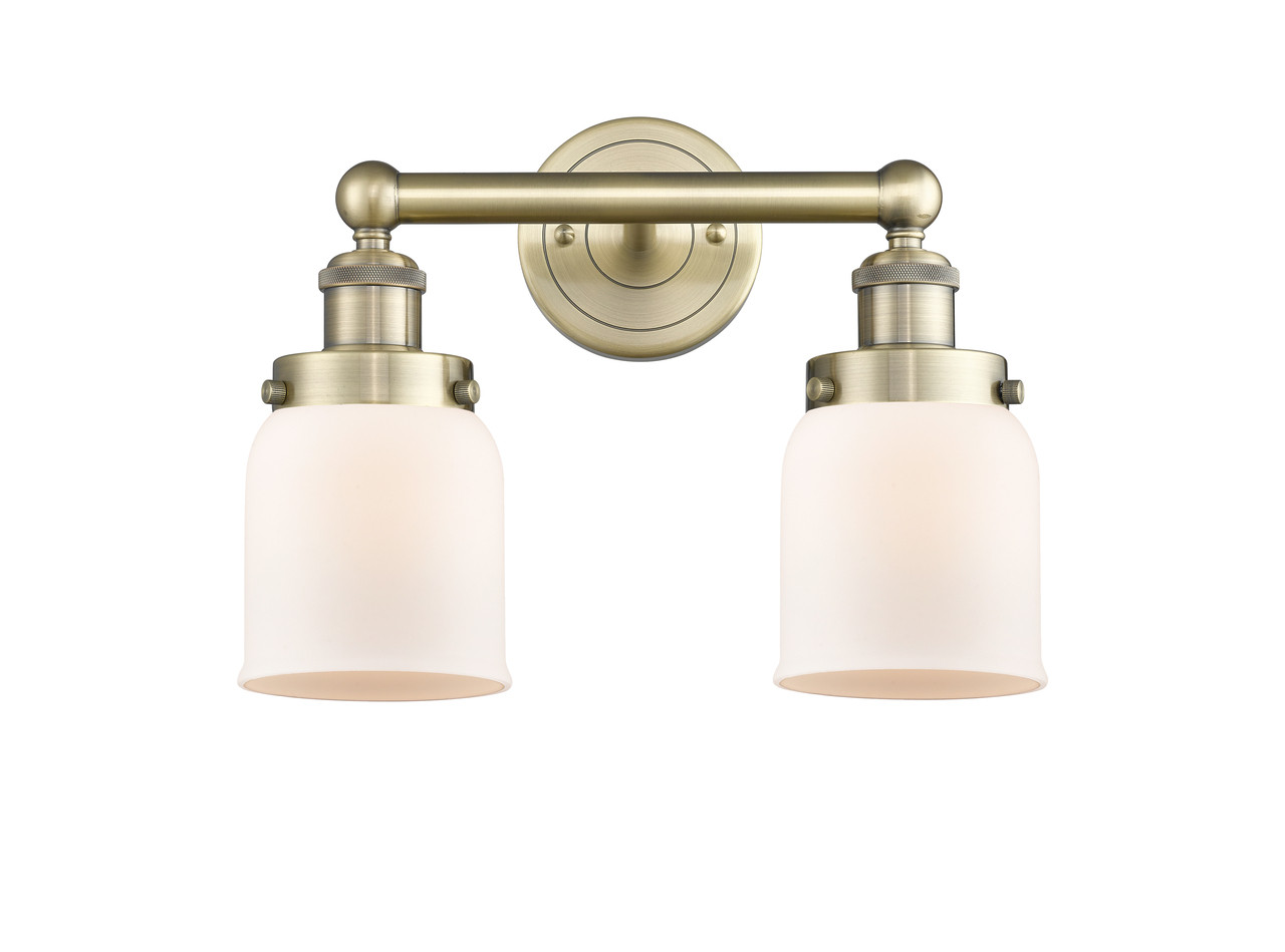 INNOVATIONS 616-2W-AB-G51 Bell 2 15.5 inch Bath Vanity Light Antique Brass