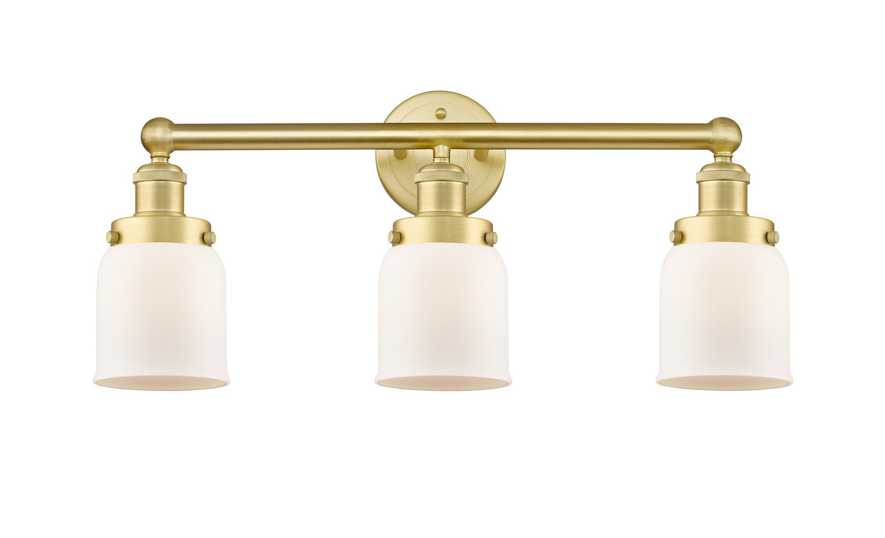 INNOVATIONS 616-3W-SG-G51 Bell 3 24.5 inch Bath Vanity Light Satin Gold