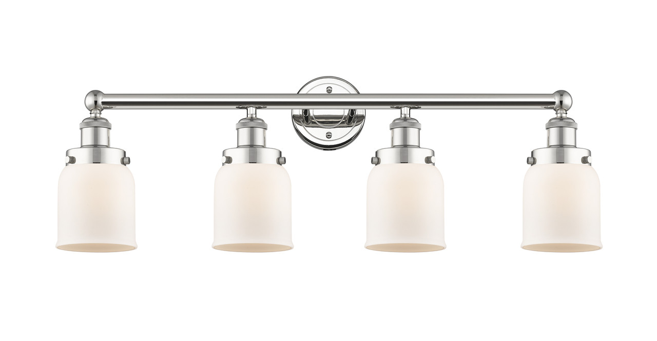 INNOVATIONS 616-4W-PN-G51 Bell 4 33.5 inch Bath Vanity Light Polished Nickel