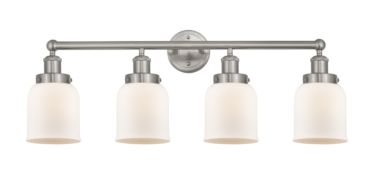 INNOVATIONS 616-4W-SN-G51 Bell 4 Light 33.5 inch Bath Vanity Light Brushed Satin Nickel