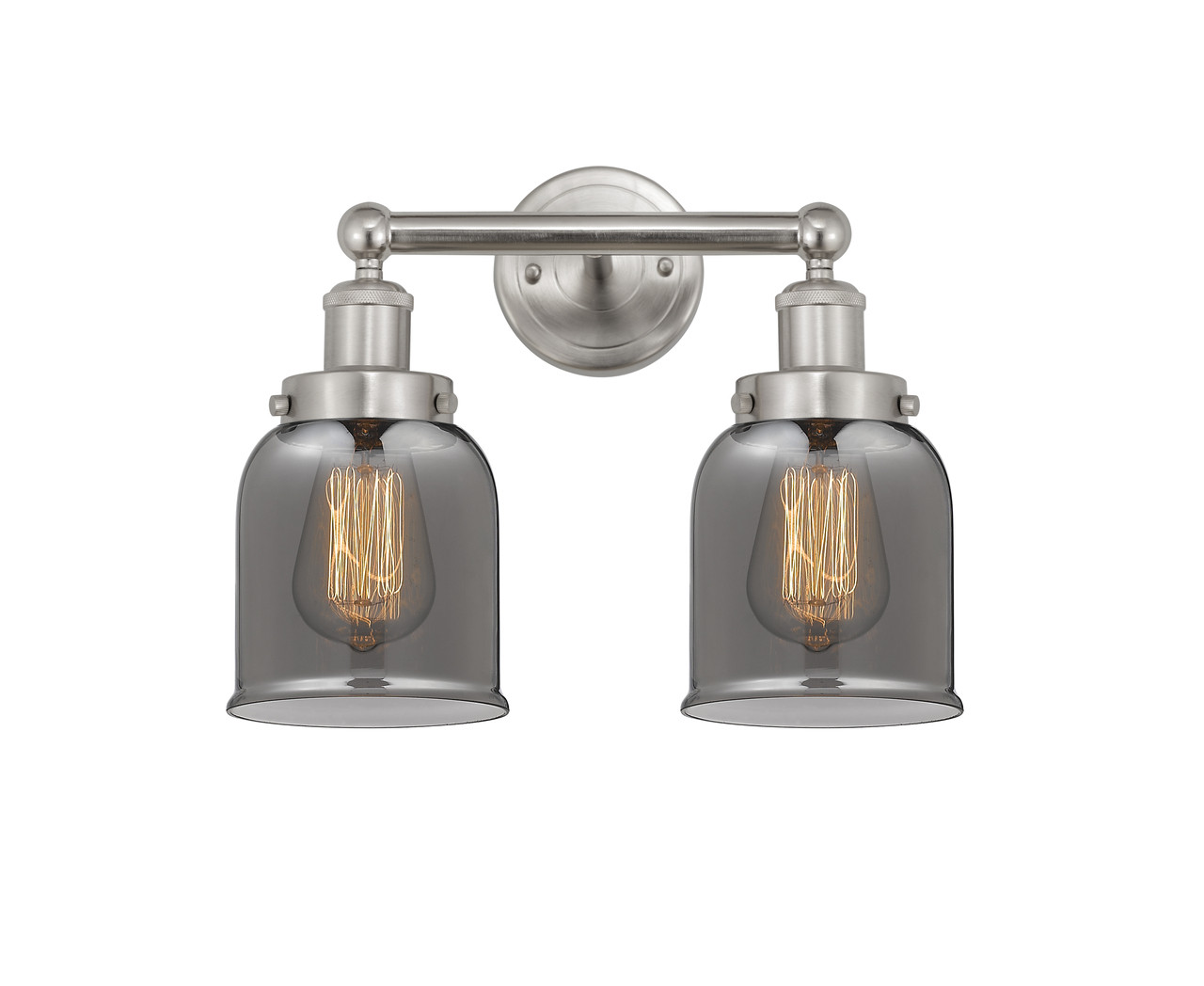 INNOVATIONS 616-2W-SN-G53 Bell 2 Light 15.5 inch Bath Vanity Light Brushed Satin Nickel