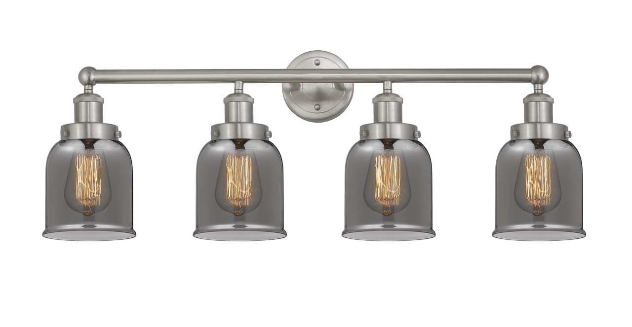 INNOVATIONS 616-4W-SN-G53 Bell 4 Light 33.5 inch Bath Vanity Light Brushed Satin Nickel