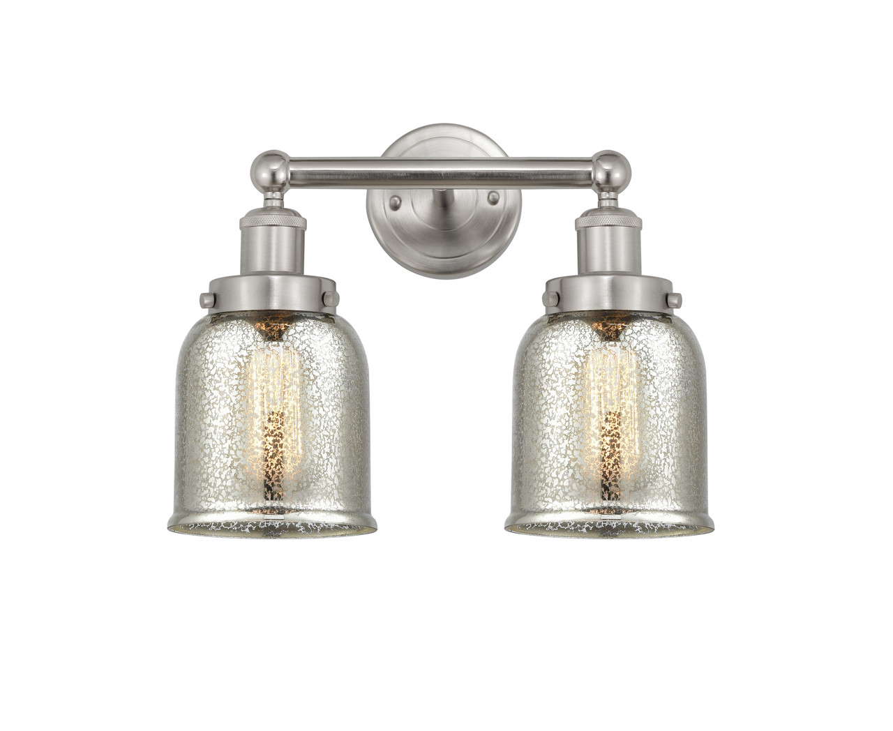 INNOVATIONS 616-2W-SN-G58 Bell 2 Light 15.5 inch Bath Vanity Light Brushed Satin Nickel